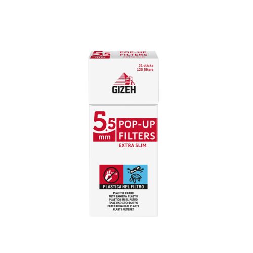 GIZEH EXTRA SLIM POP UP FILTERS 5.5 mm