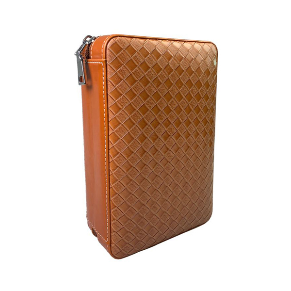 กระเป๋าใส่ซิการ์ สีน้ำตาลอ่อน #1002.1