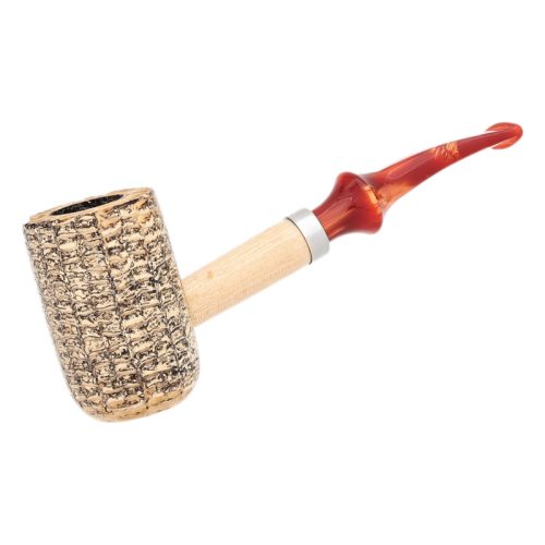 ไปป์ MSM CORN COB THE LOUIS BENT WITH FIERY RED STEM