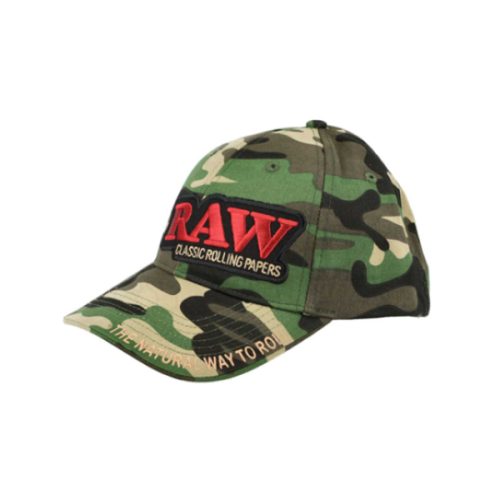 หมวก RAW BASEBALL CAMO CAP WITH POKER